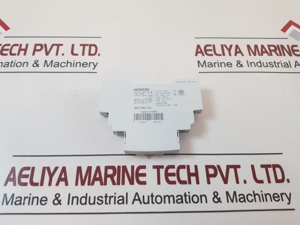 Lot Of 3X Siemens 3Rv1901-1A Auxiliary Contact Block Vde 0660