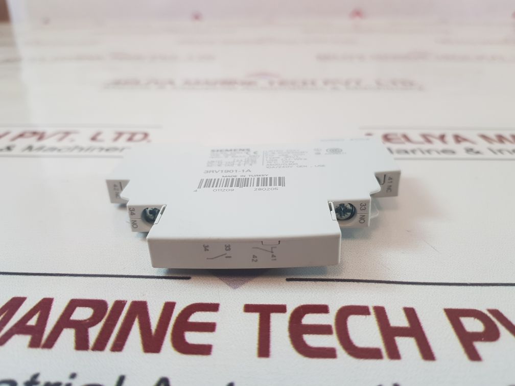 Lot Of 3X Siemens 3Rv1901-1A Auxiliary Contact Block Vde 0660