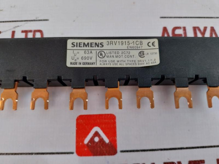 Siemens 3Rv1915-1Cb 45Mm Modular Spacing 3-phase Busbar 690 V