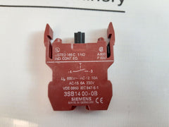 Siemens 3Sb14 00-0B Contact Block 712.0.75.01.062 Ac-15 6A 230V
