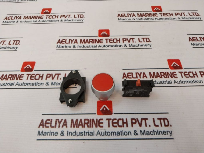 Siemens 3Sb6400-1Aa10-1Ca0 Red Space Control Button 3Sb6130-0Ab20-1Ca0