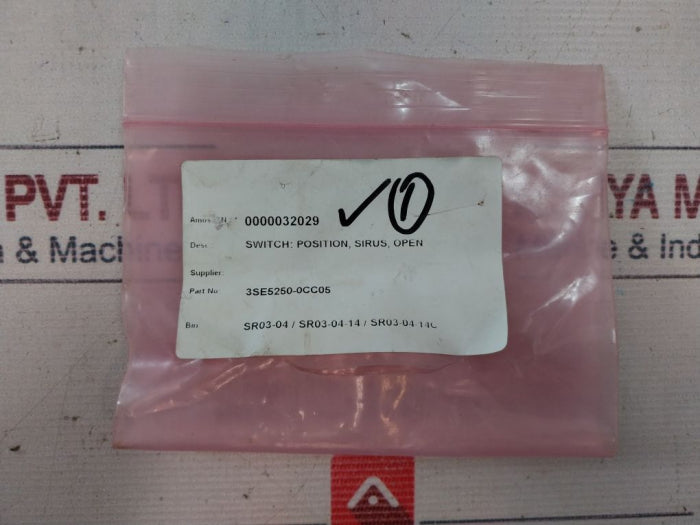 Siemens 3Se5250-0Cc05 Position Switch 400V