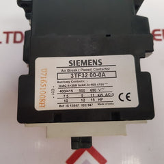 Siemens 3Tf32 00-0A Power Contactor 230V 50Hz/276V 60Hz New