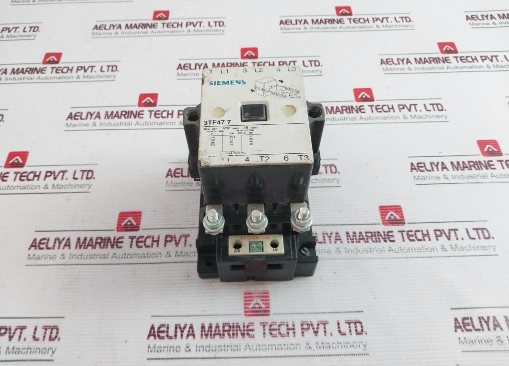 Siemens 3Tf47 7 Power Contactor 240-288V 50/60Hz