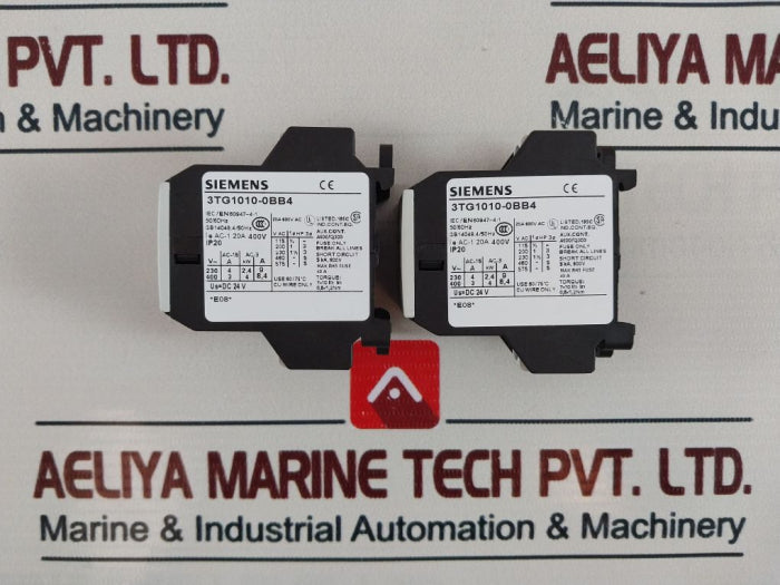 Siemens 3Tg1010-0Bb4 Contactor 20A 400V 50/60Hz