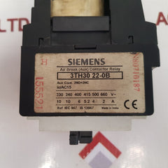 Siemens 3Th30 22-0B Auxiliary Contactor Relay 3Th30 22E