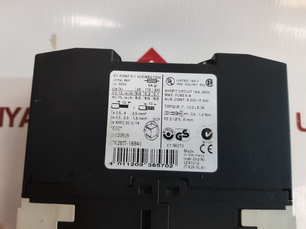 Siemens Siguard 3Tk2827-1Bb40 Safety Relay