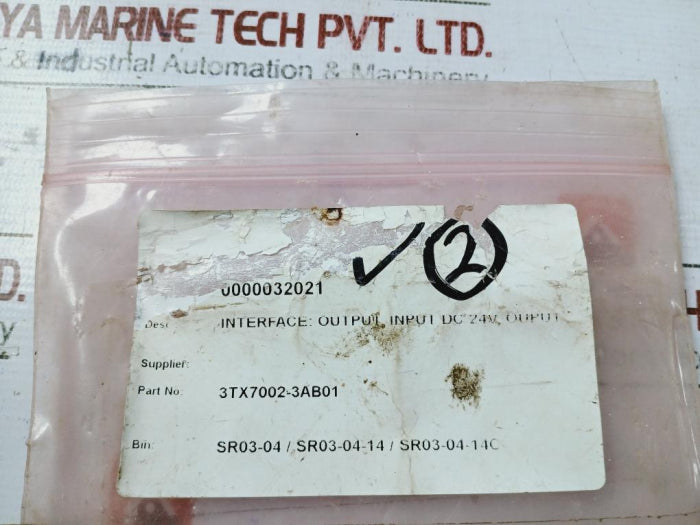 Siemens 3Tx7002-3Ab01 Sirius Output Interface Terminal Dc 24V 1.5A