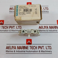 Siemens 3Ty7561-1Aa00 Auxiliary Switch Nq/0817 490