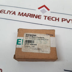 Siemens 3Ty7 420-0A Main Contacts For 3Tf32/42 Contractor