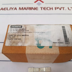Siemens 3Ty7 460-0Ya Main Contact Kit For 3Tf46 Contactor