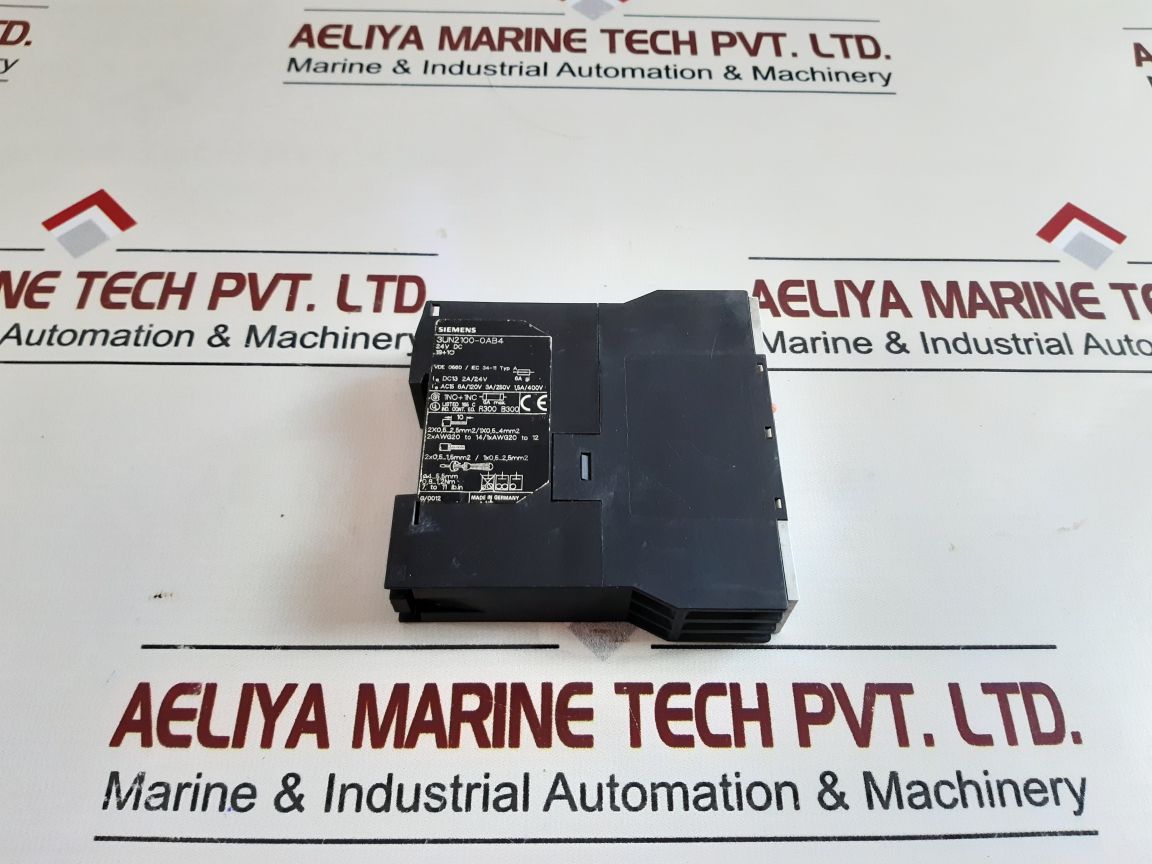 Siemens 3Un2100-0Ab4 Thermistor Relay Vde 0660/ Iec 34-11 24V Dc
