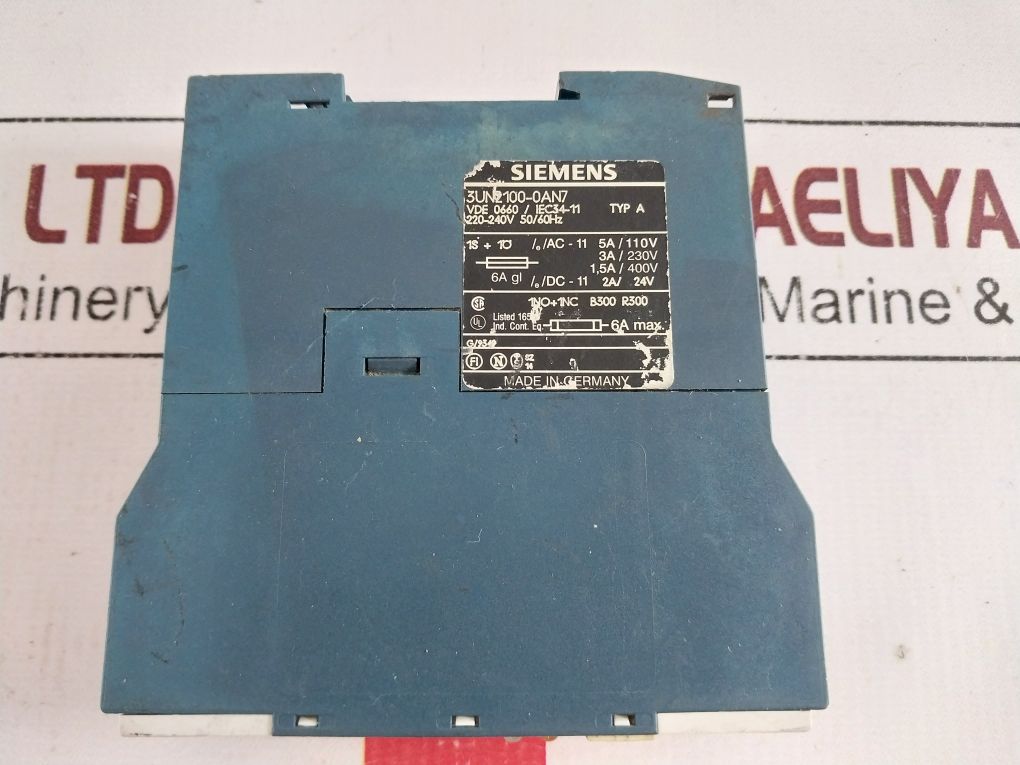Siemens 3Un2100-0An7 Thermistor Protection Relay 50/60Hz