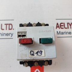 Siemens 3Ve1000-2F Motor Protection Switch