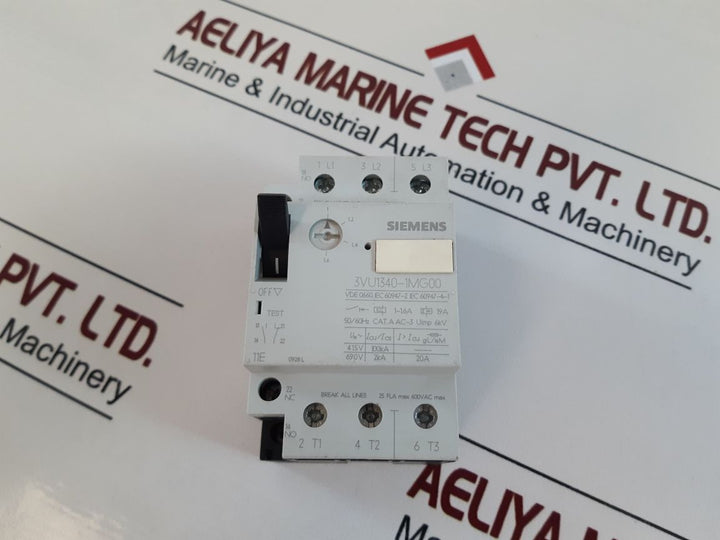 Siemens 3Vu1340-1Mg00 Motor Protection Circuit Breaker 600Vac