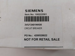 Siemens 3Vu1340-1Nk00 5-8A Circuit Breaker 100222581 50/60Hz