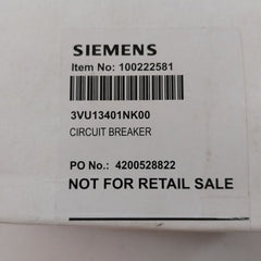 Siemens 3Vu1340-1Nk00 5-8A Circuit Breaker 100222581 50/60Hz
