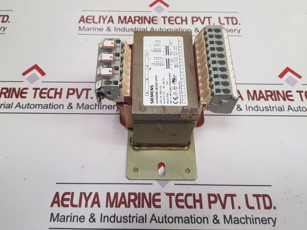 Siemens 4Am4096-0En50-0Fs1 Isolation Transformer