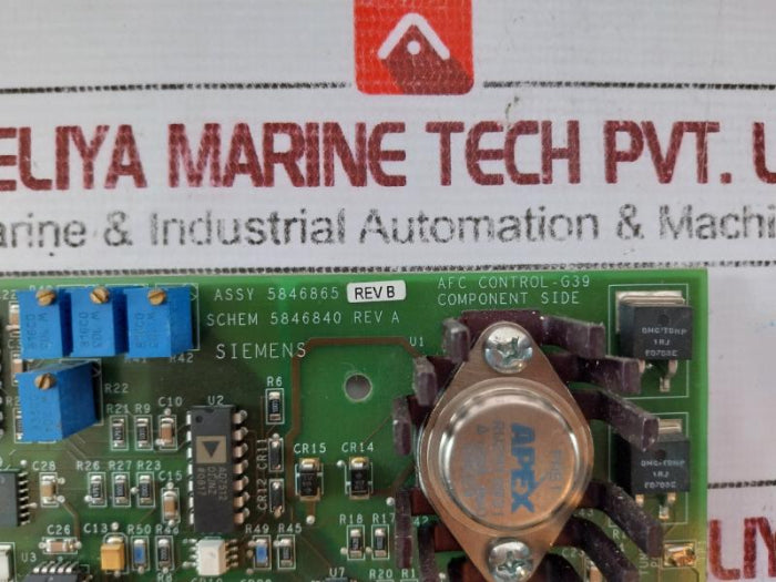 Siemens 5846865 Rev A B Control G39 Board 5846840