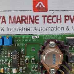 Siemens 5846865 Rev A B Control G39 Board 5846840