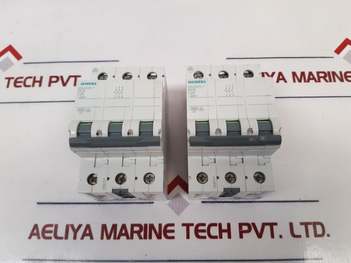 Siemens 5Sl6325-7 Circuit Breaker Air Switch C25