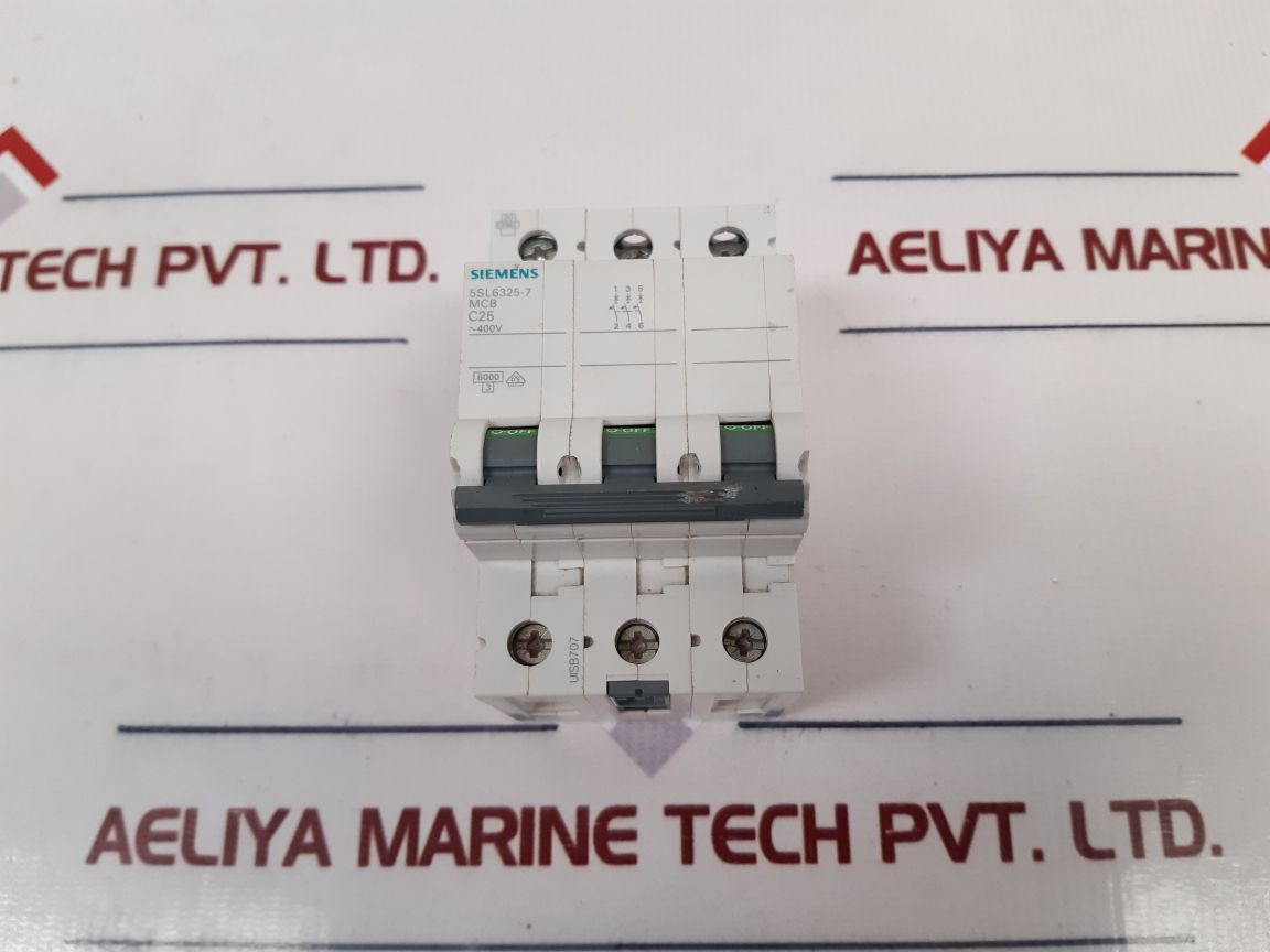 Siemens 5Sl6325-7 Circuit Breaker Air Switch C25