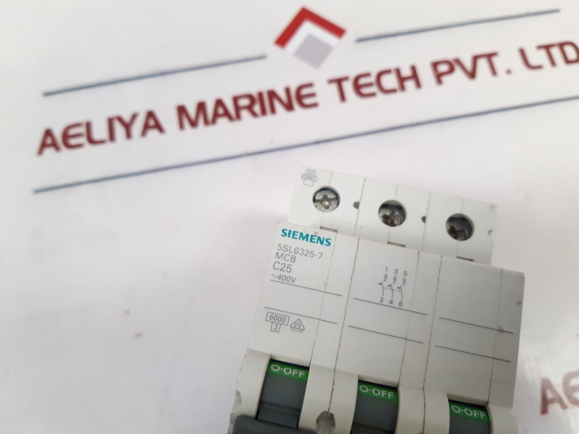 Siemens 5Sl6325-7 Circuit Breaker Air Switch C25