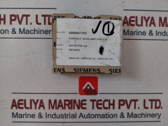 Siemens 5ST3010 Auxiliary Circuit Switch 60947-5-1