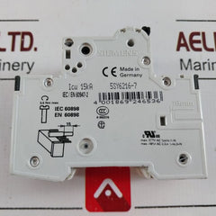 Siemens 5Sy62 Auxiliary Circuit Switch Mcb C16 5Sy6216-7 440V 16A 15Ka