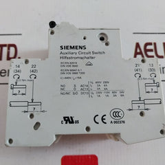 Siemens 5Sy62 Auxiliary Circuit Switch Mcb C16 5Sy6216-7 440V 16A 15Ka