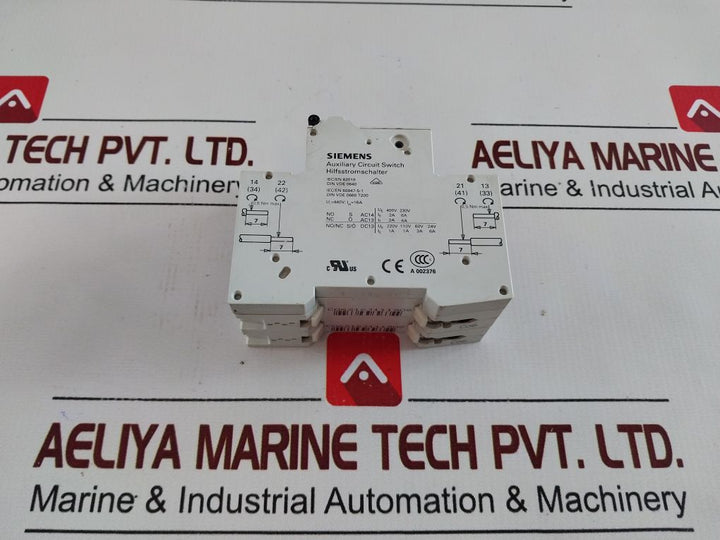 Siemens 5Sy62 C6 Auxiliary Circuit Switch Iec/En 62019, 4 001869 246499 A002376