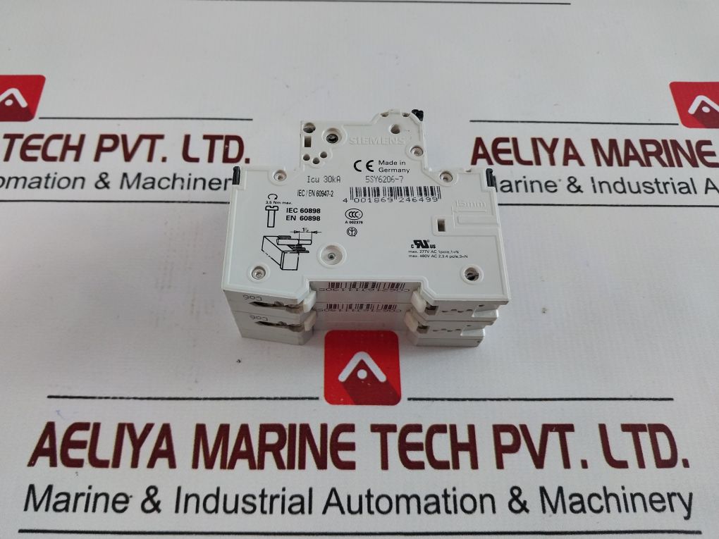 Siemens 5Sy62 C6 Auxiliary Circuit Switch Iec/En 62019, 4 001869 246499 A002376
