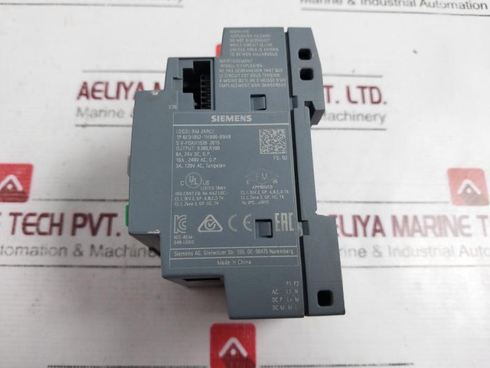 Siemens 6Ed1 052-1Hb00-0Ba8 Logo Bm 24Rce Logic Module Ac/Dc 24V