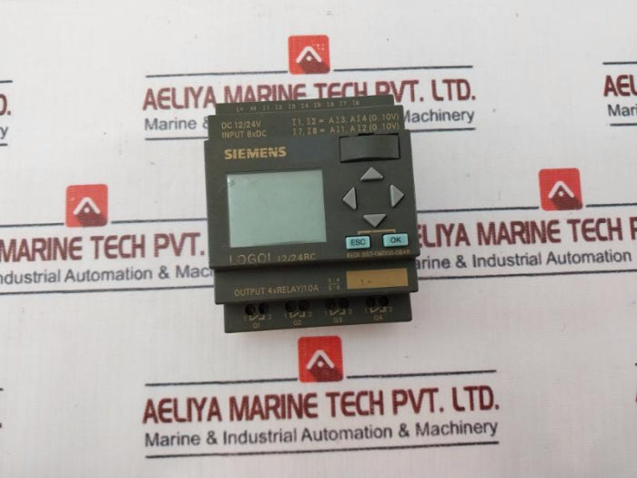 Siemens 6Ed1 052-1Md00-0Ba6 Logic Module Logo 12/24Rc Dc 12/24V 8Xdc