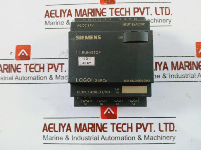 Siemens 6Ed1 052-2Hb00-0Ba6 Logo 24Rco Logic Module Ac/Dc 24V 4Xrelay/10A