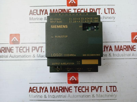 Siemens 6Ed1 052-2Md00-0Ba6 Logo Logic Module Dc 12/24V 8Xdc
