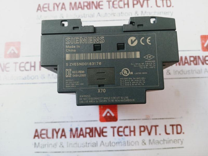 Siemens 6Ed1 052-2Md00-0Ba6 Logo 12/24Rco Logic Module 12/24V Dc, 4 X Relay 10A