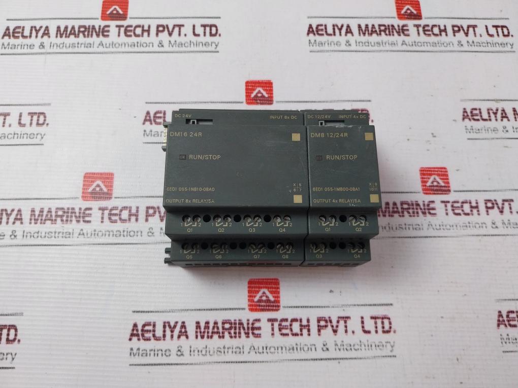 Siemens 6Ed1 055-1Nb10-0Ba0 Digital Input Output Module Dm8 12/24R