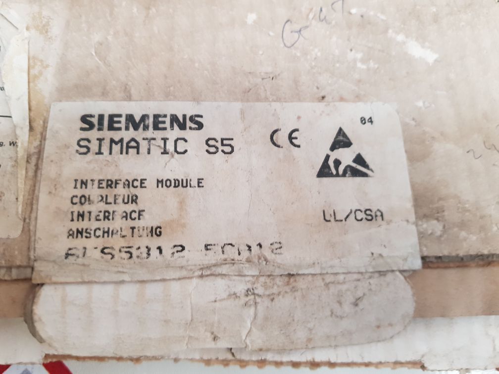 Siemens Simatic S5 6Es5312-5Ca12 Interface Module