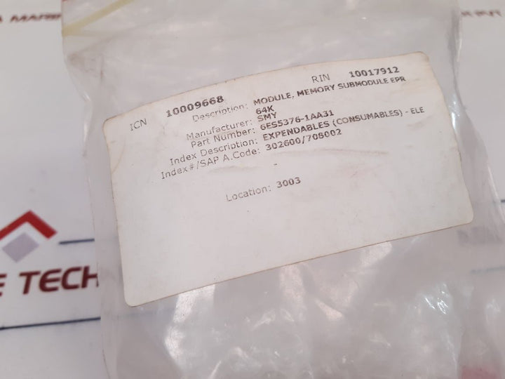 Siemens 6Es5376-1Aa31 Memory Submodule