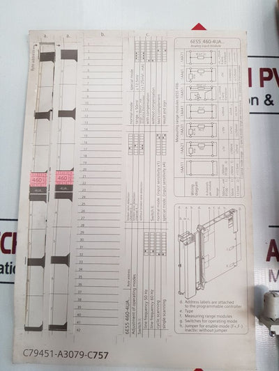 Siemens 6Es5460-4Ua13 Analog Input Module