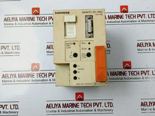 Siemens Simatic S5 6Es5 102-8Ma02 -100U Central Processing Unit 102 24V Dc 1A
