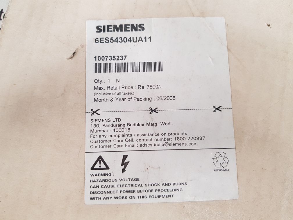 Siemens Simatic 6Es5 430-4Ua11 Module