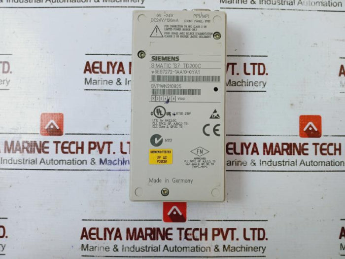 Siemens Simatic S7 6Es7272-1Aa10-0Ya1-200 Td200C Adjustable Text Display Dc24V