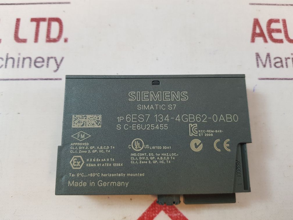 Siemens Simatic S7 6Es7 134-4Gb62-0Ab0 Analog Input Module