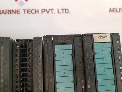 Siemens 6ES7 322-1BL00-0AA0 SM321 SM322 Digital I/O Modules W/ Mounting Rail