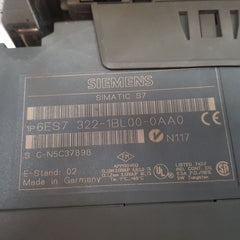 Siemens 6ES7 322-1BL00-0AA0 SM321 SM322 Digital I/O Modules W/ Mounting Rail