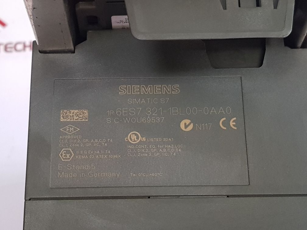 Siemens 321-1bl00-0aa0,153-2ba02-0xb0 module with 6es7 195-1ga00-0xa0 simatic ra