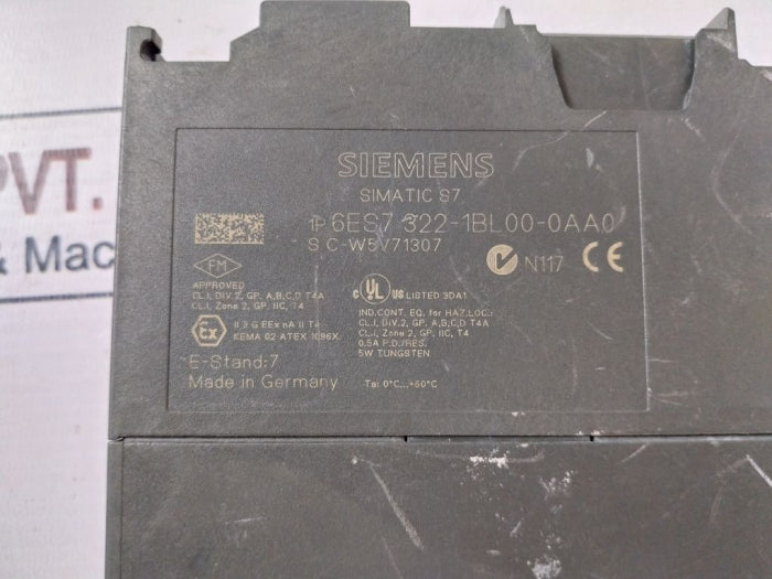 Siemens 6es7 322-1bl00-0aa0 Digital Output Module