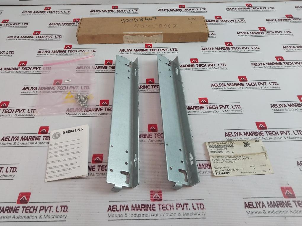 Siemens 6Fc5248-0Af20-0Aa0 Flat Mounting Bracket Set
